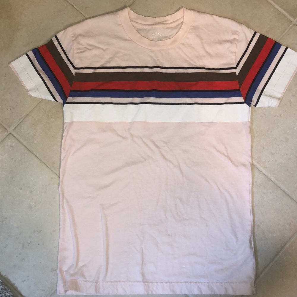 Urban Outfitters Light Pink Striped Tee